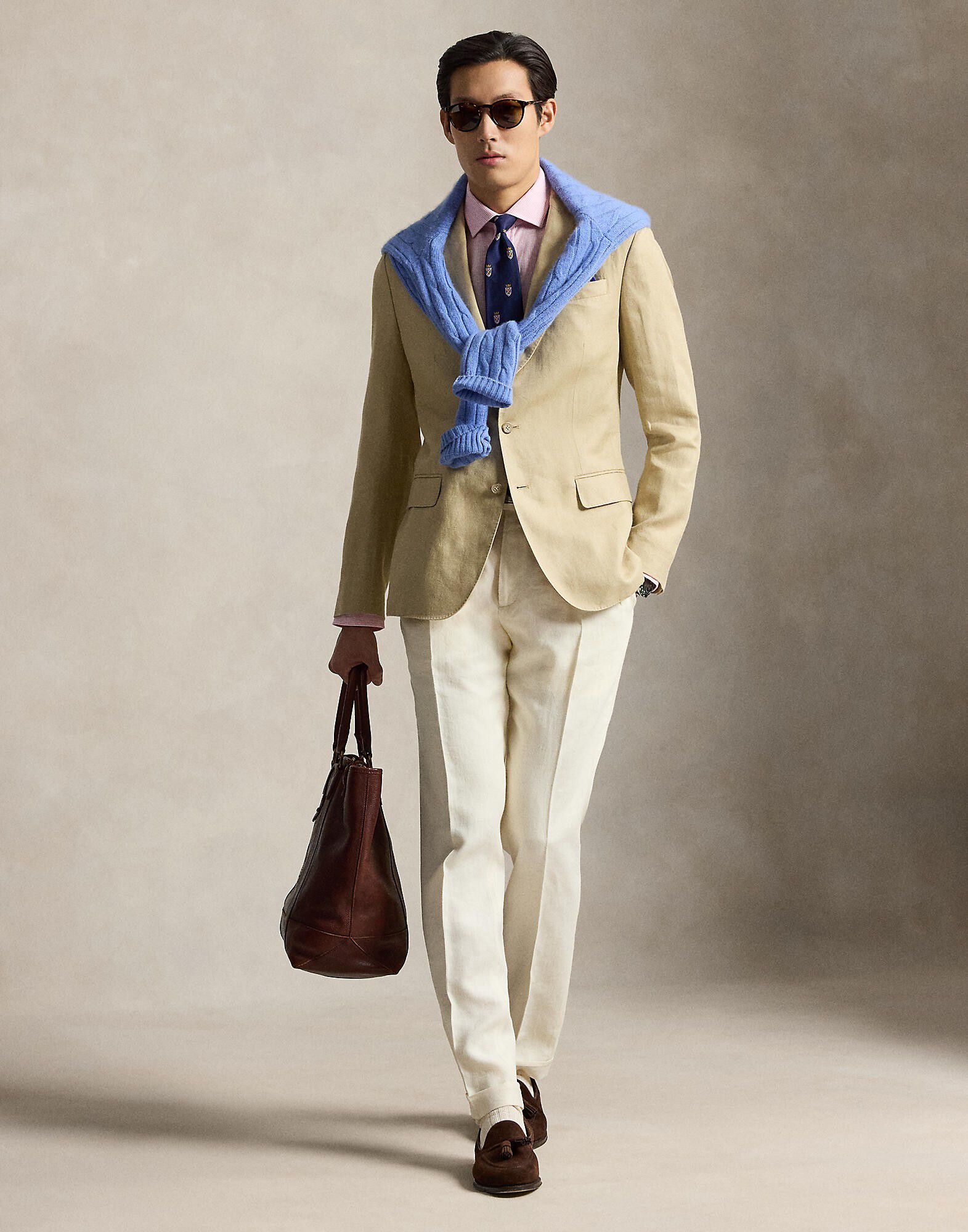 Polo Soft Modern Fit Linen-Blend Jacket