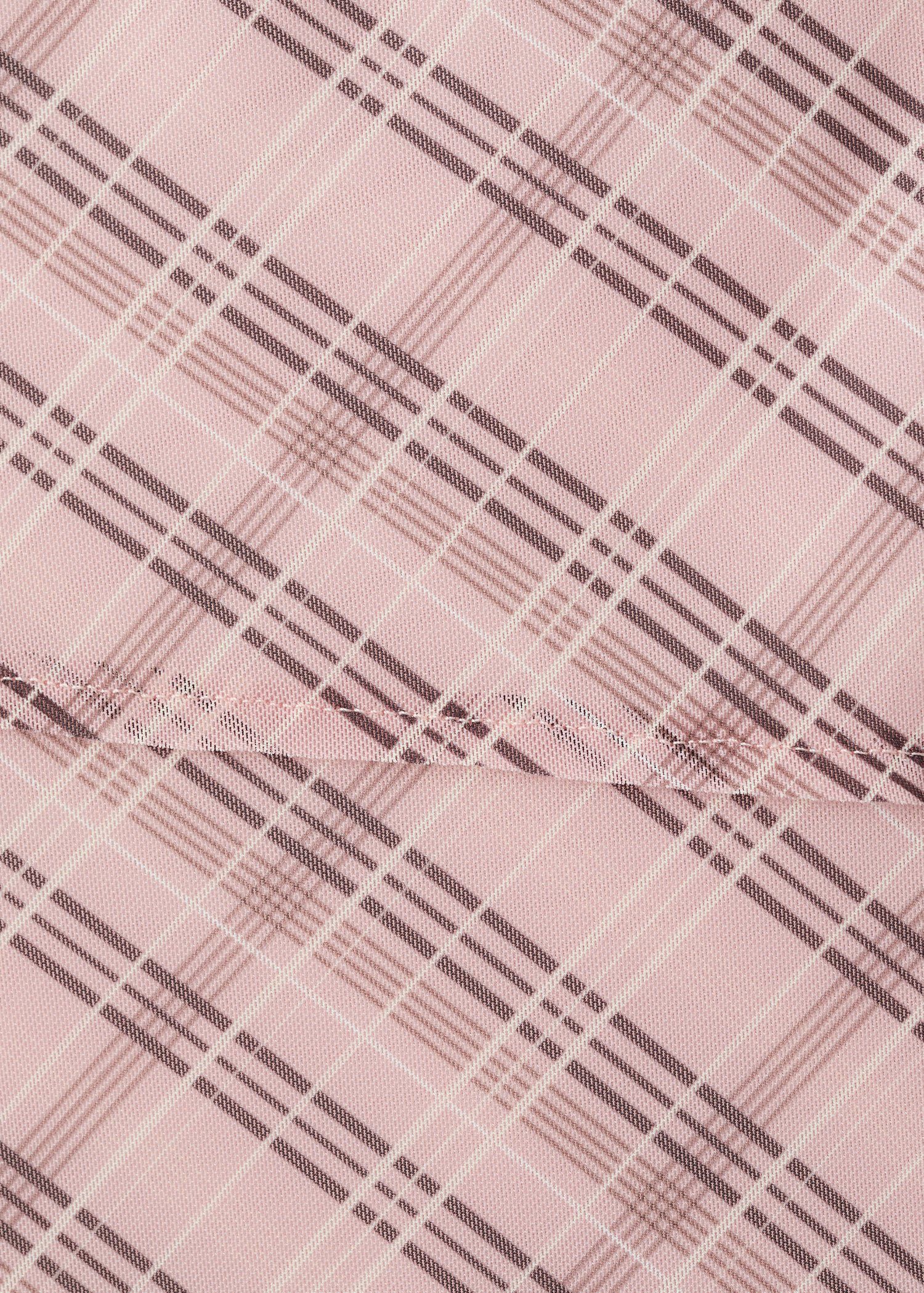 Checked asymmetric skirt