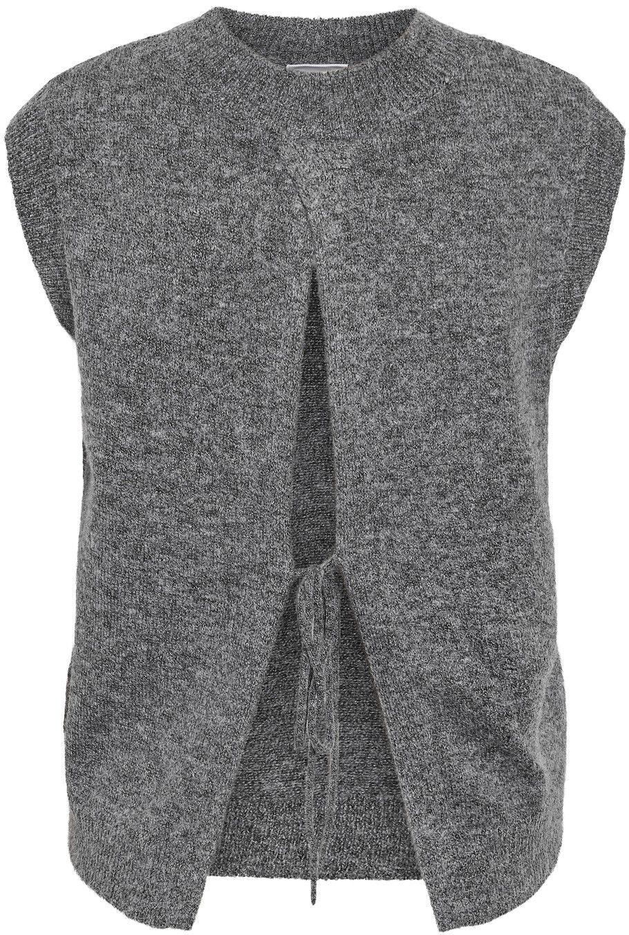 NMNOLA S/L O-NECK KNIT VEST FWD