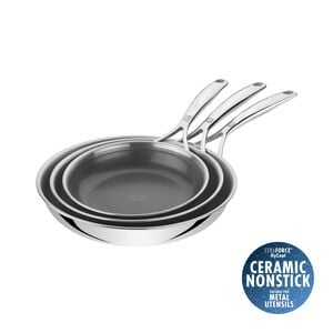 Stekpanneset 3-delar, 18/10 rostfritt st&aring;l