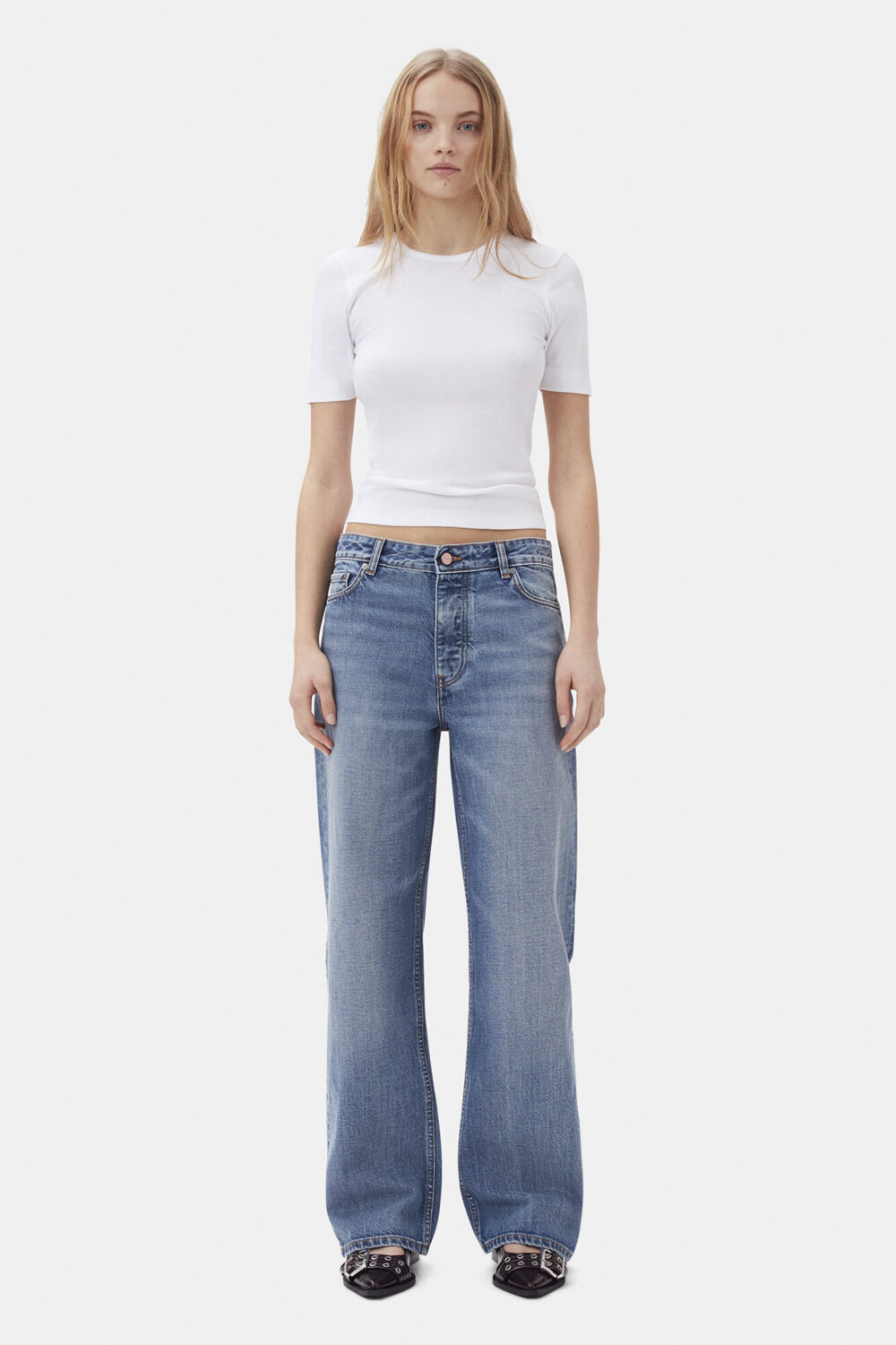 Soft Cotton Rib Short Sleeve T-Shir