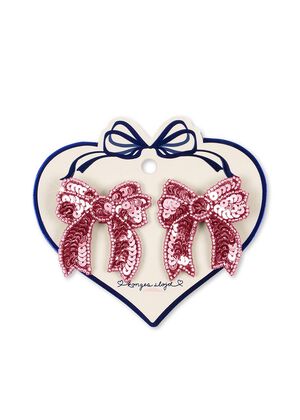 2 PACK SEQUIN BOW HAIR CLIP