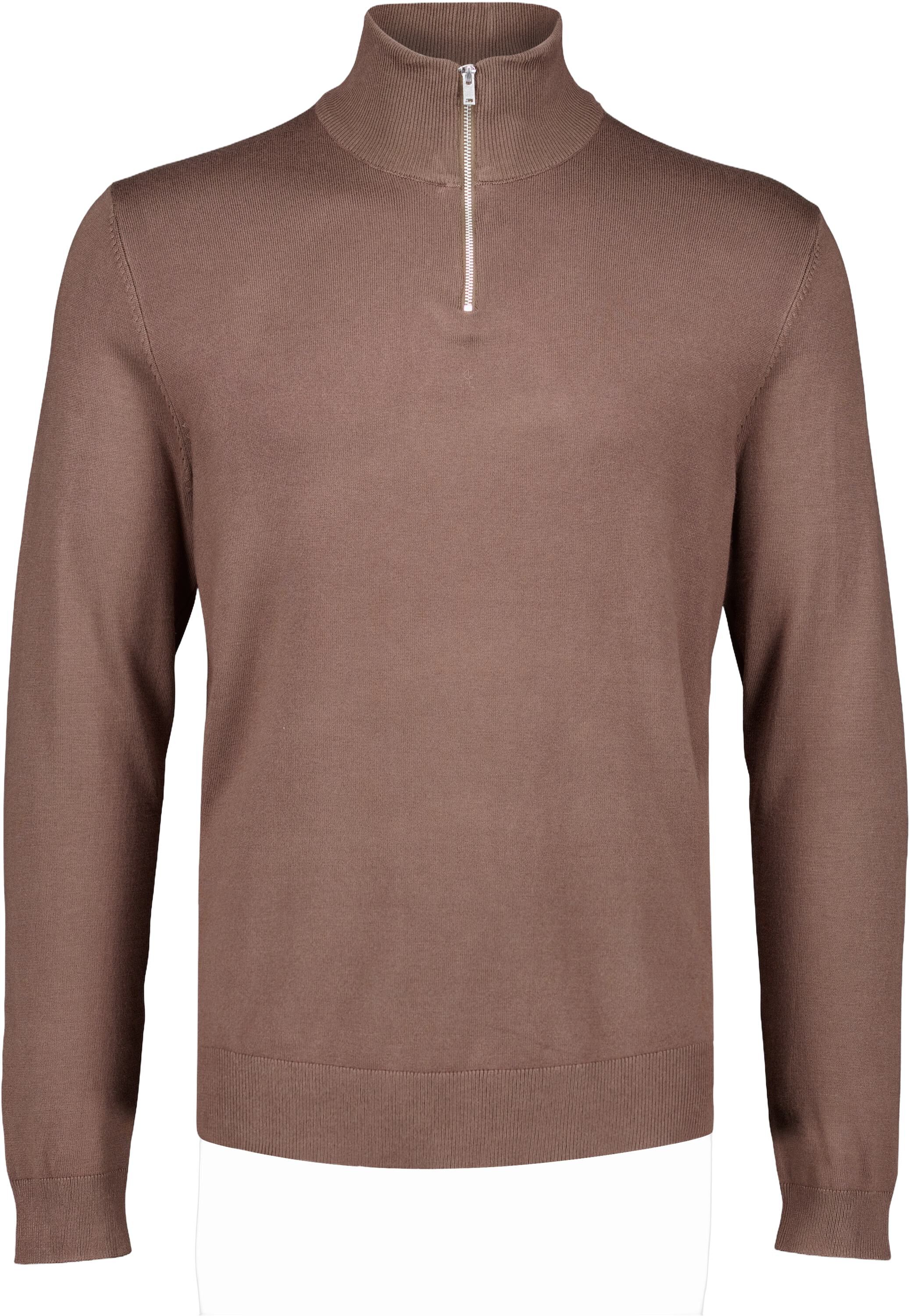 Ecovero half zip L/S knit