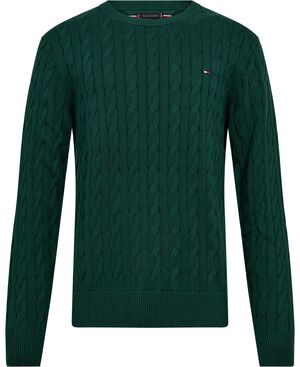CLASSIC COTTON CABLE CREW NECK