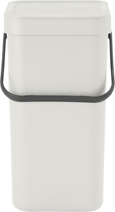 Affaldsspand m/låg sort.kon. 12 ltr