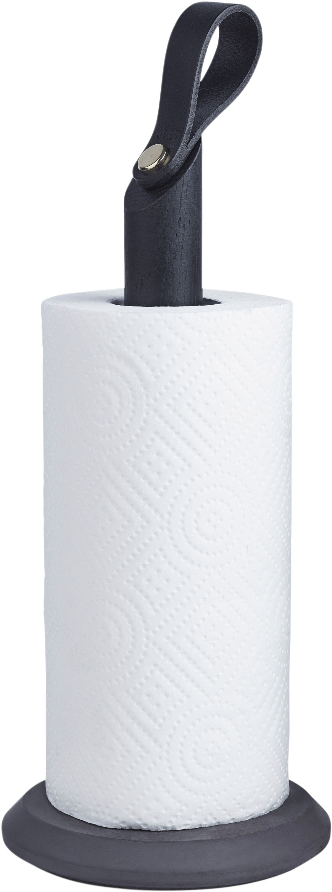 GRAB Kitchen Roll Holder Black Oak