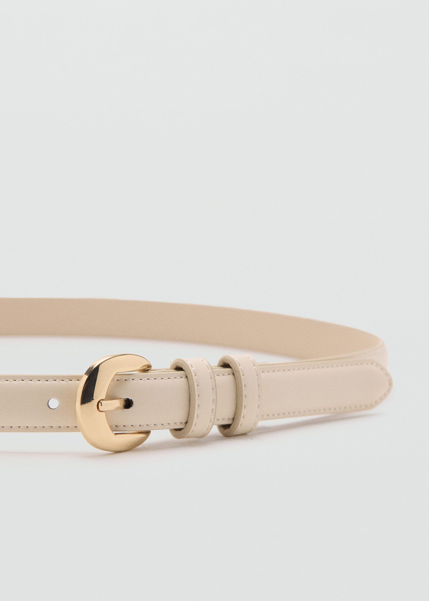 Buckle skinny belt