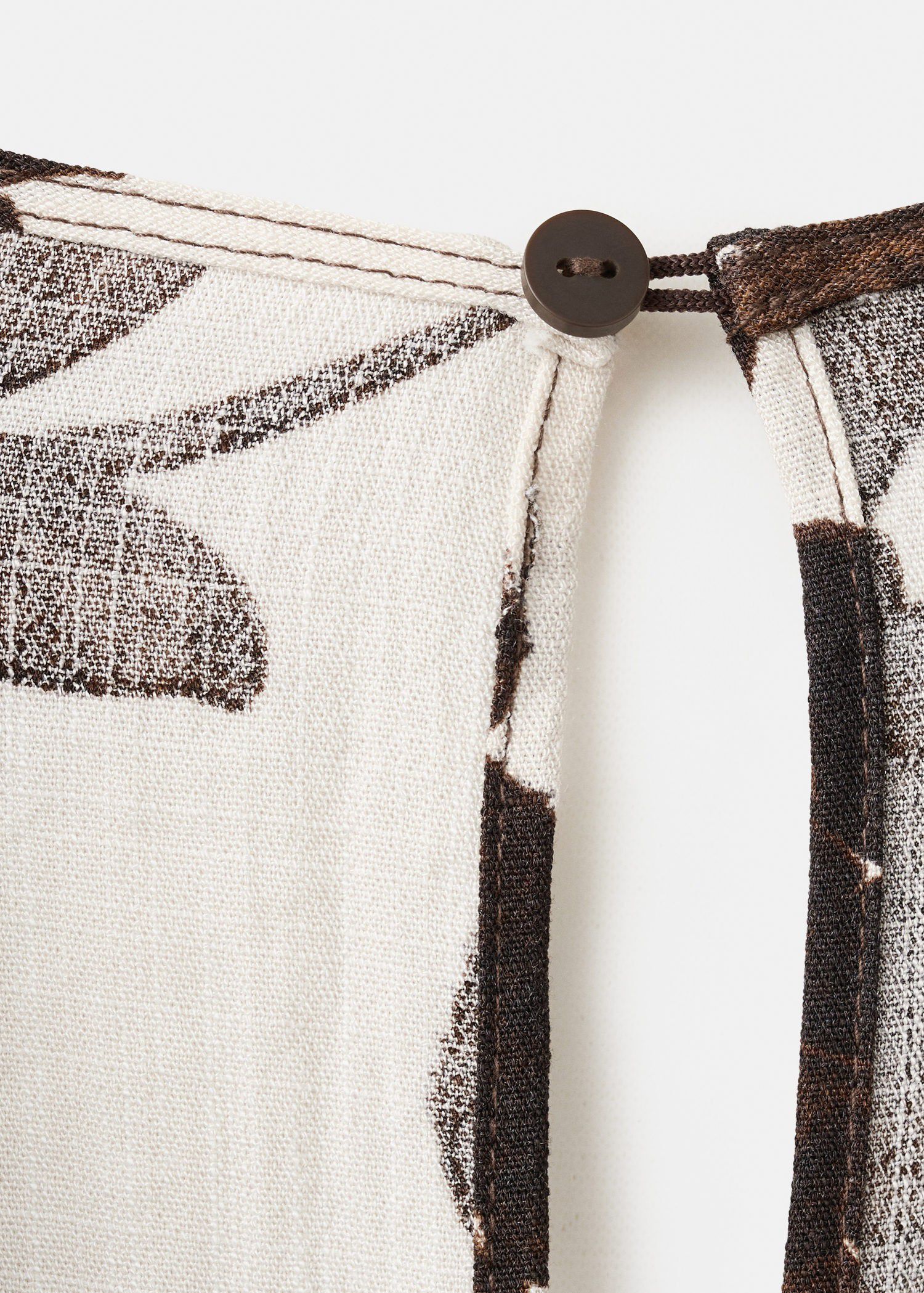 Floral print jumpsuit with belt