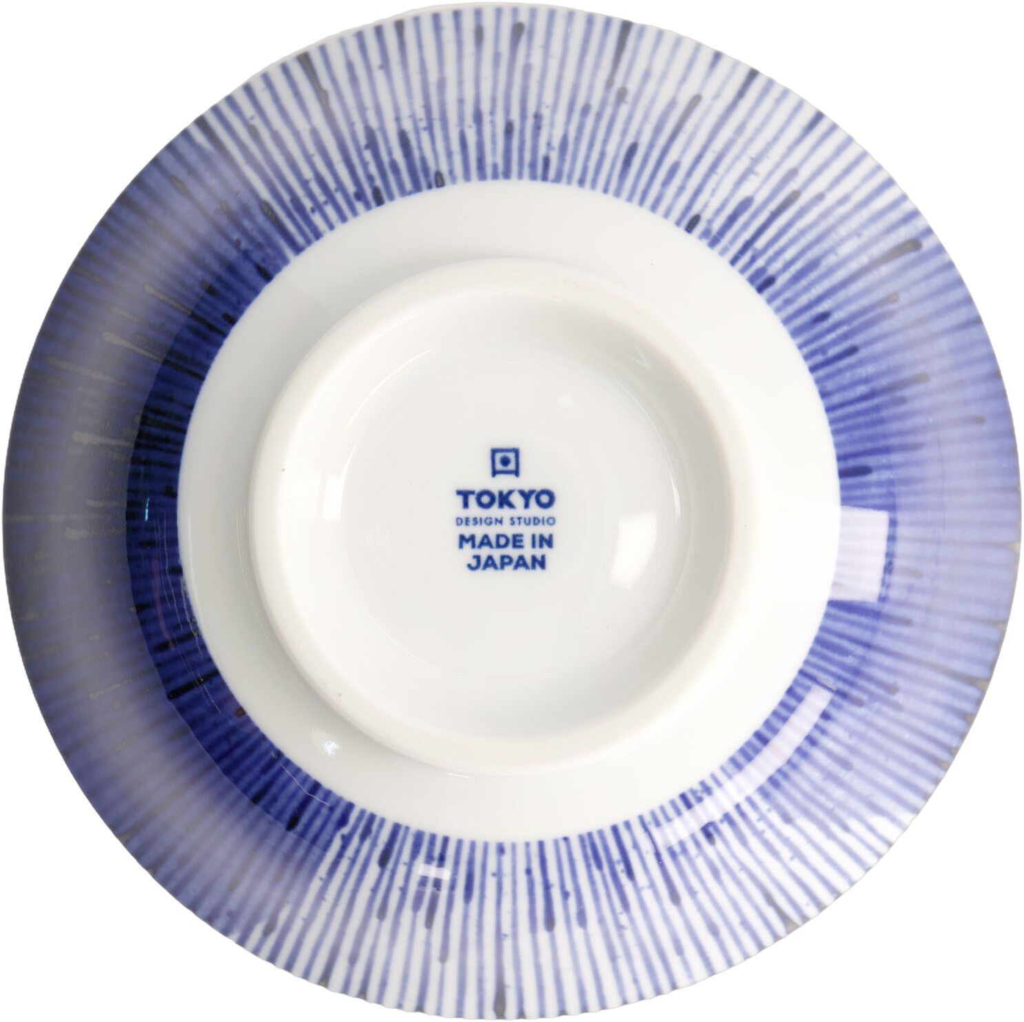 Mino Blue Mixed Bowls Ramen 19x8cm Hanabi 21603 6/36
