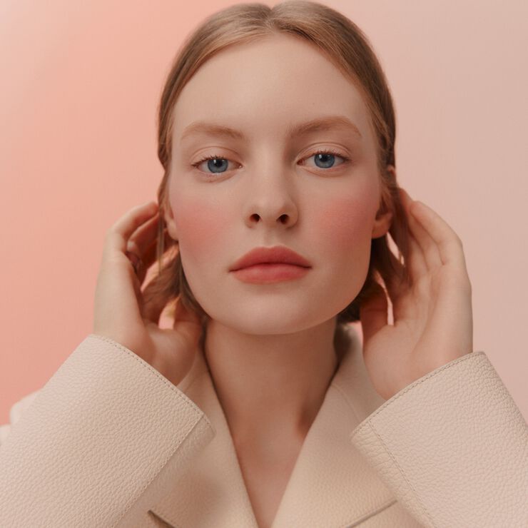 Rose Hermès, silky blush powder, Rose Feu