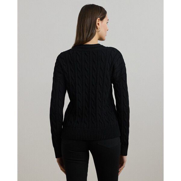 Cable-and-Pointelle-Knit Cricket Sweater