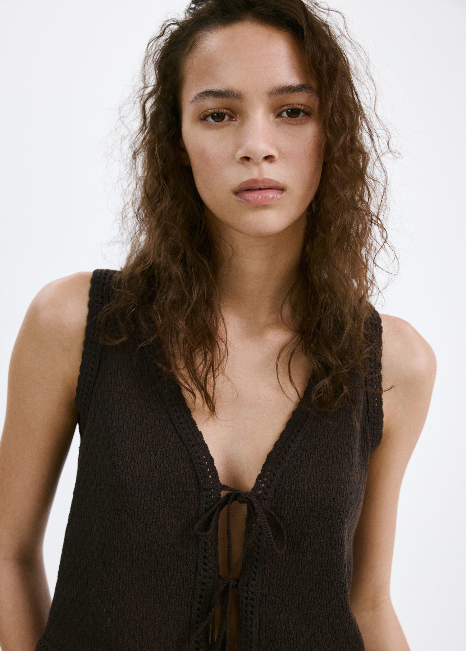 Bow tie waistcoat top