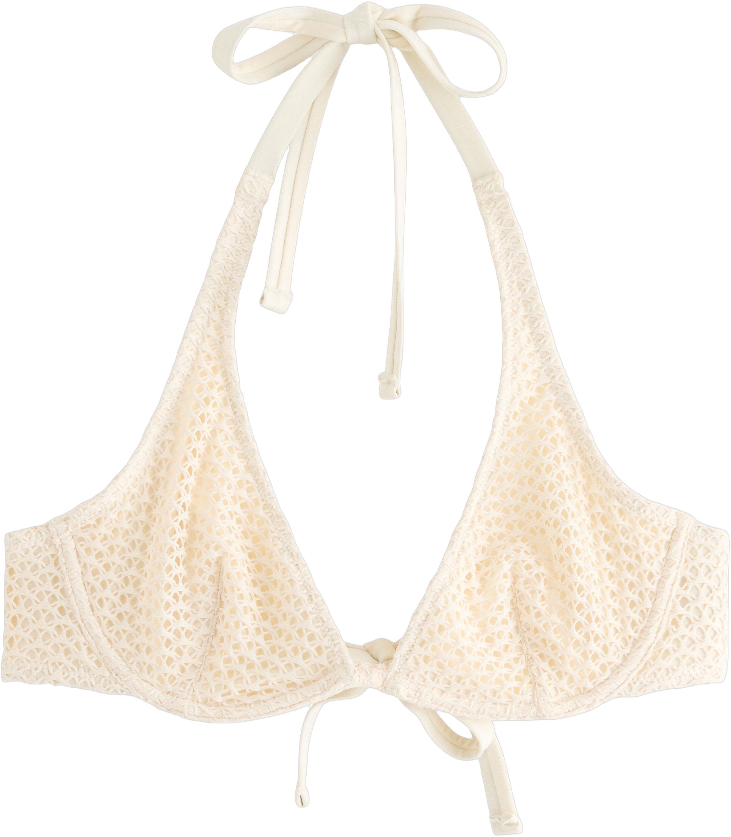 Upolstret bikini-bh i heklet look m