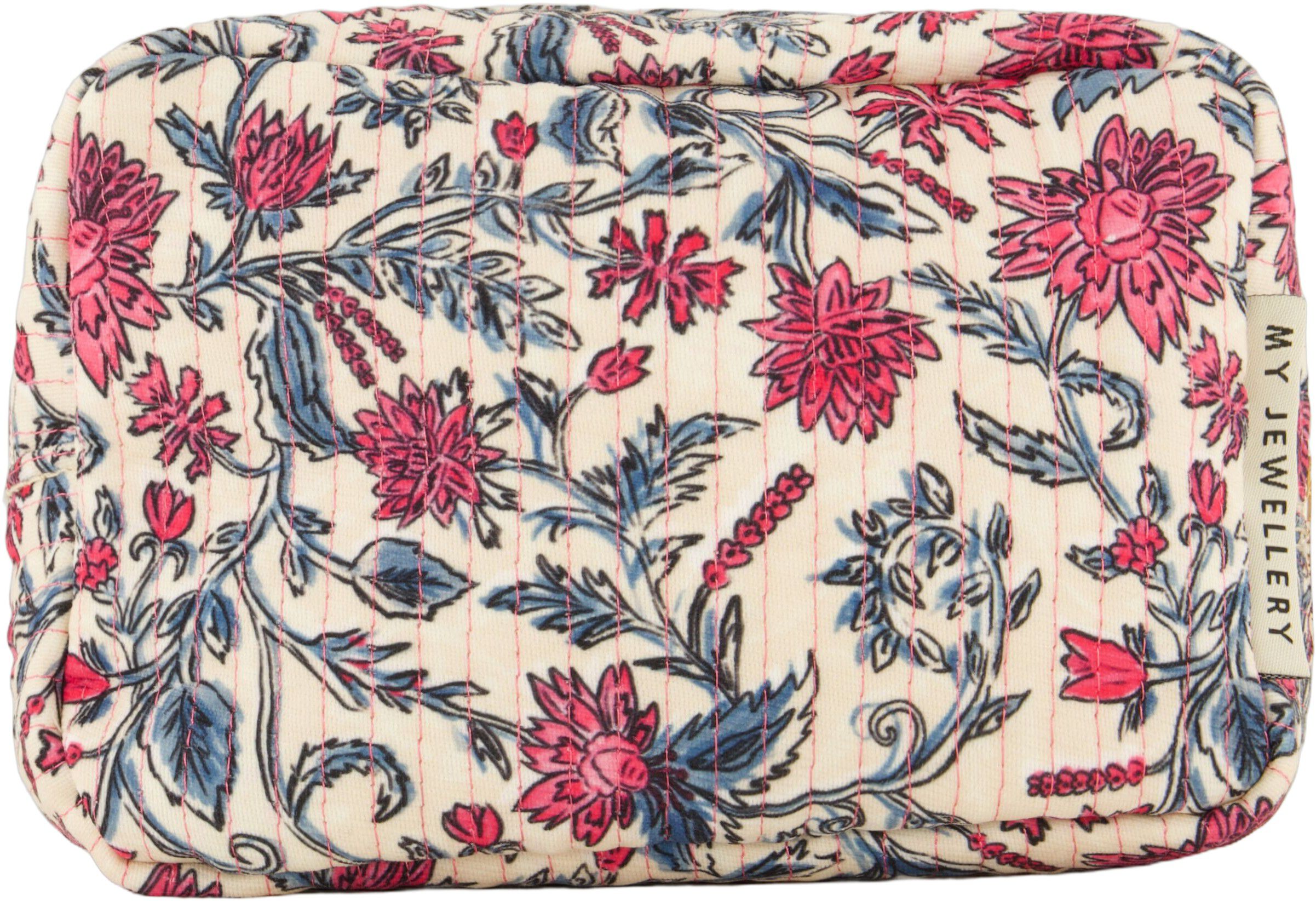 Toilet bag pink flower