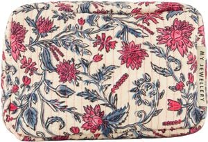 Toilet bag pink flower