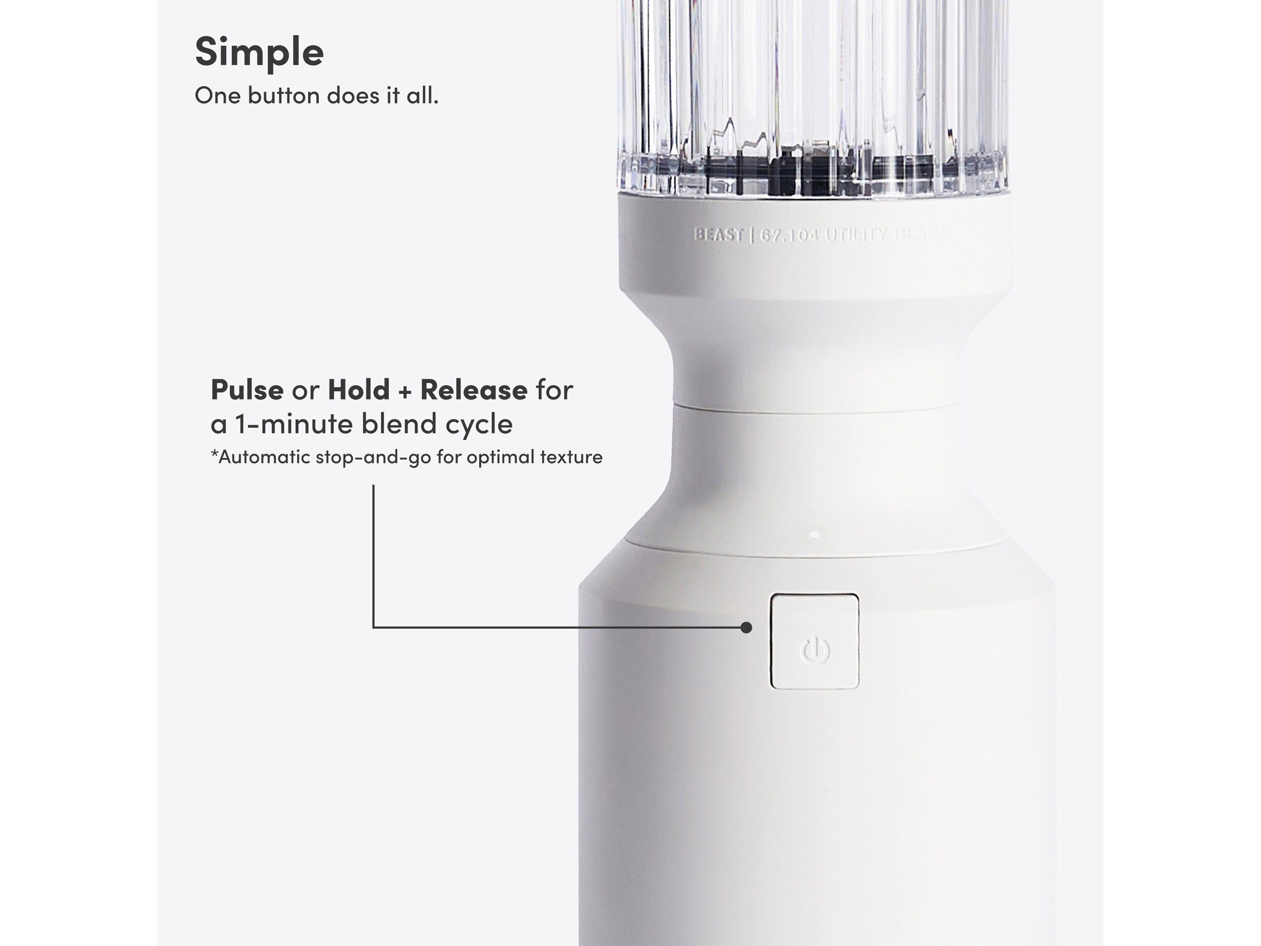 Blender Mighty Plus 850 Cloud white