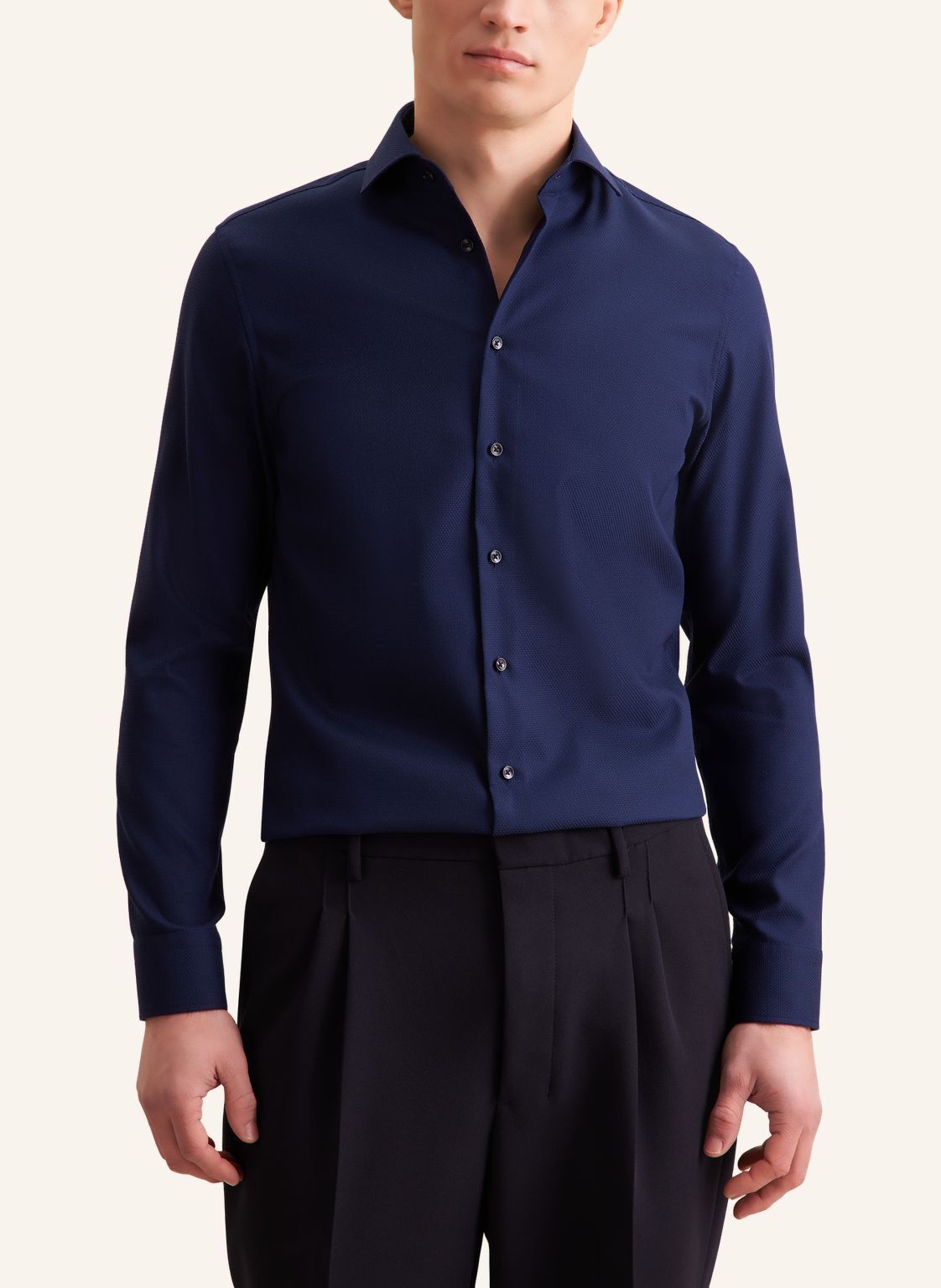 Business shirt Slim 1/1 Kent-Collar Structure