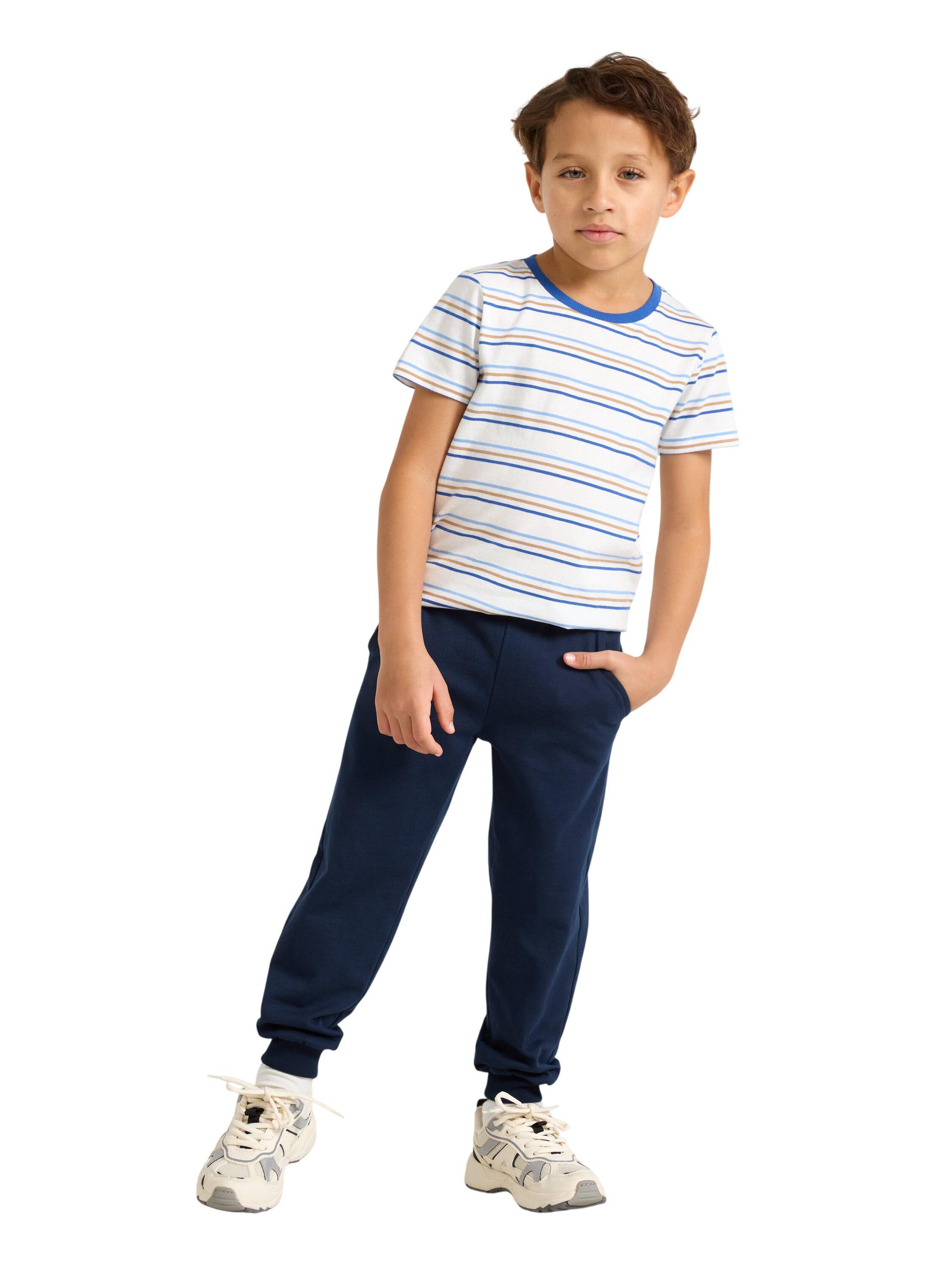 Soft cotton joggers with elastic wa