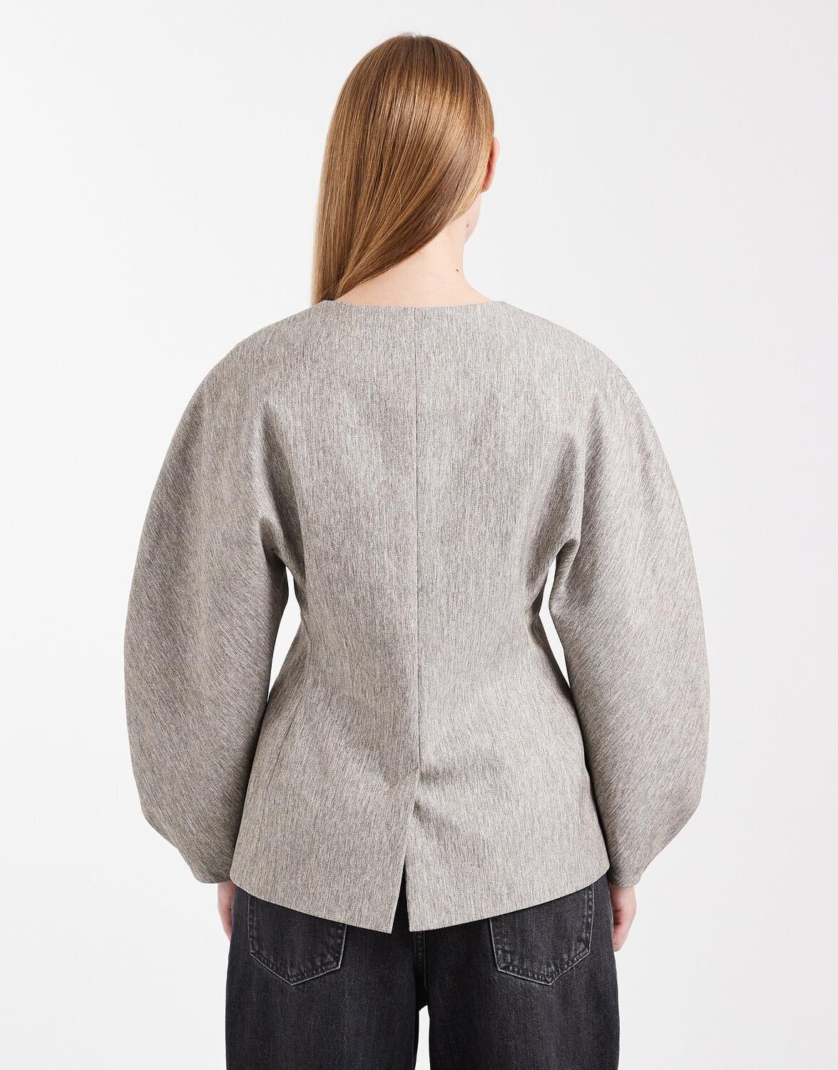Tstona Collarless Blazer Wvn