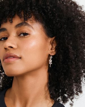 HERE earrings silver-plated
