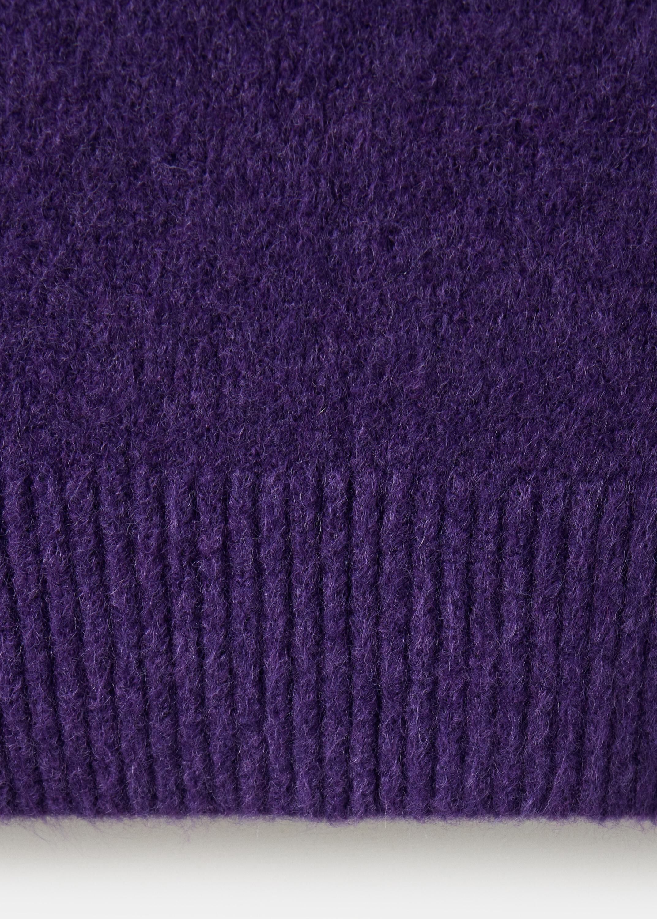 Knitted polo-neck sweater