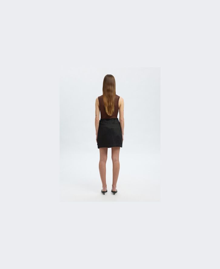 SLFSIMA HW SHORT LINEN BLEND SKIRT