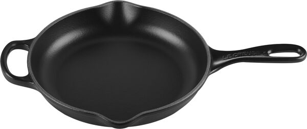 Stegepande i støbejern 23cm Matte Black