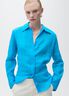 Ramie shirt with hidden buttons