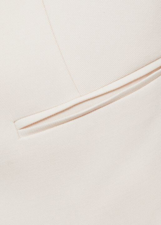 Suit waistcoat with open back