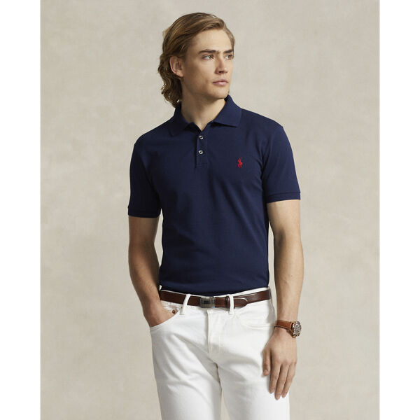 Slim Fit Stretch Mesh Polo
