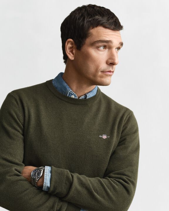 SUPERFINE LAMBSWOOL C-NECK