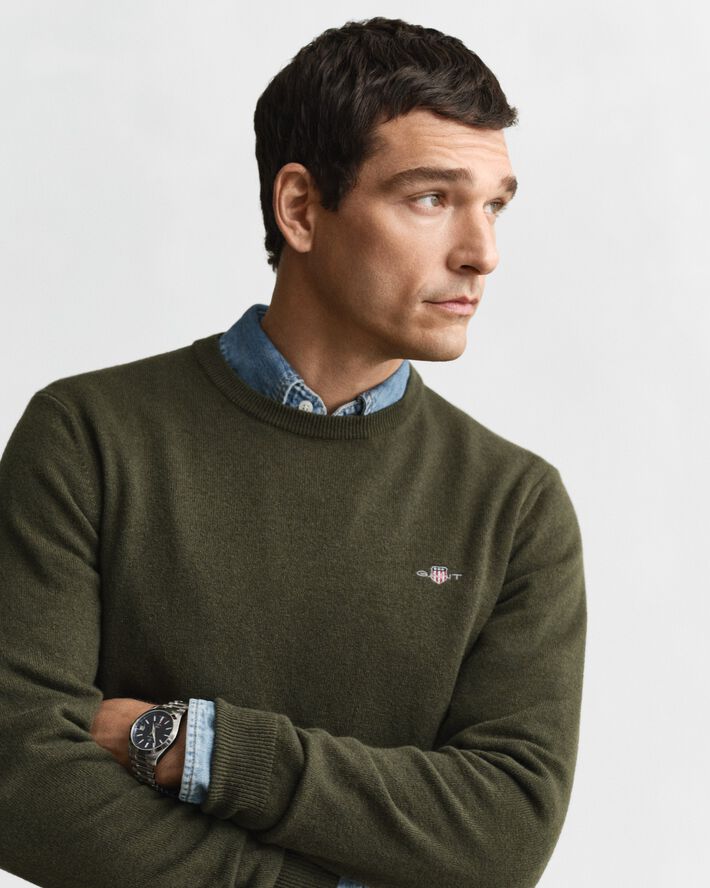 SUPERFINE LAMBSWOOL C-NECK