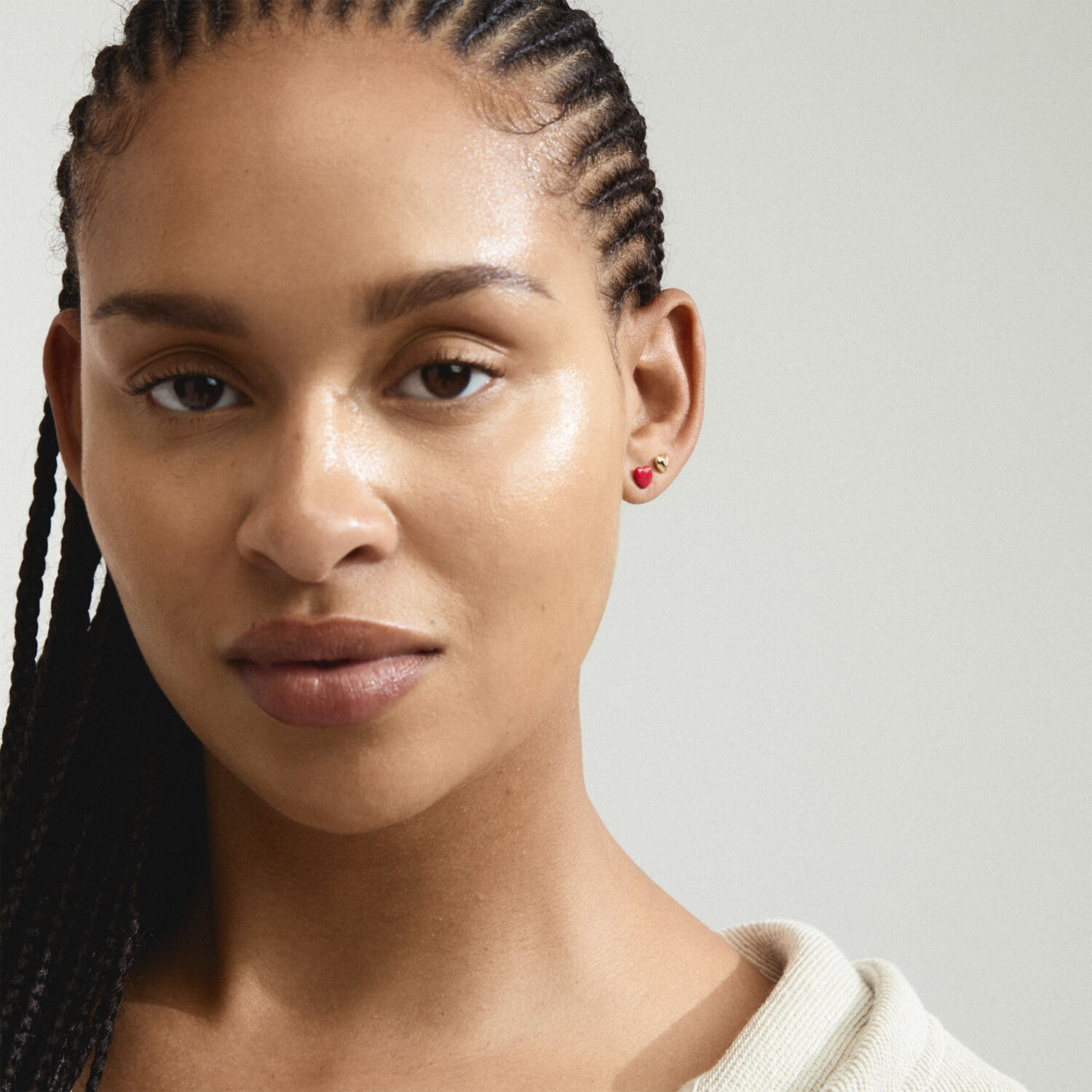 MAEVE earrings 2-in-1 set, gold-plated