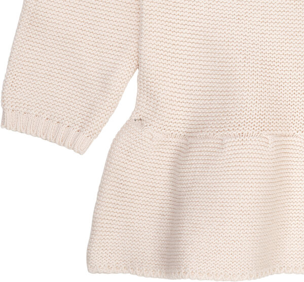 KNITTED PULLOVER W. FRILL