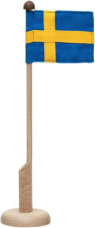 Bordflagstang med Svensk flag