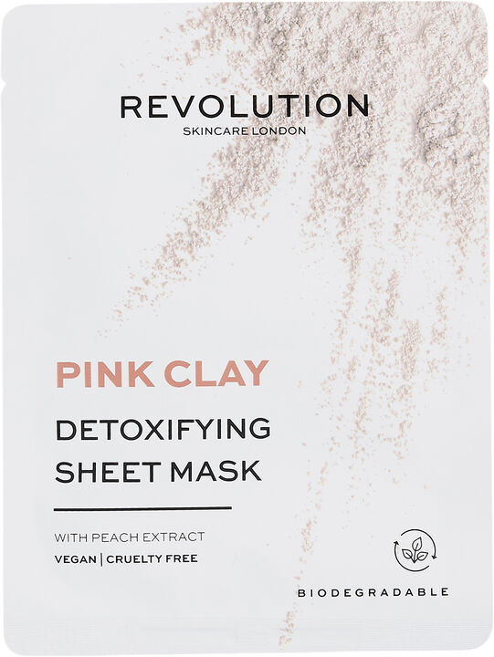 Revolution Skincare Biodegradable Detoxifying Pink Clay Shee