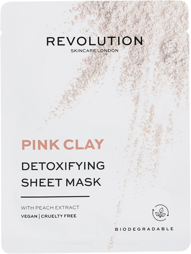 Revolution Skincare Biodegradable Detoxifying Pink Clay Shee