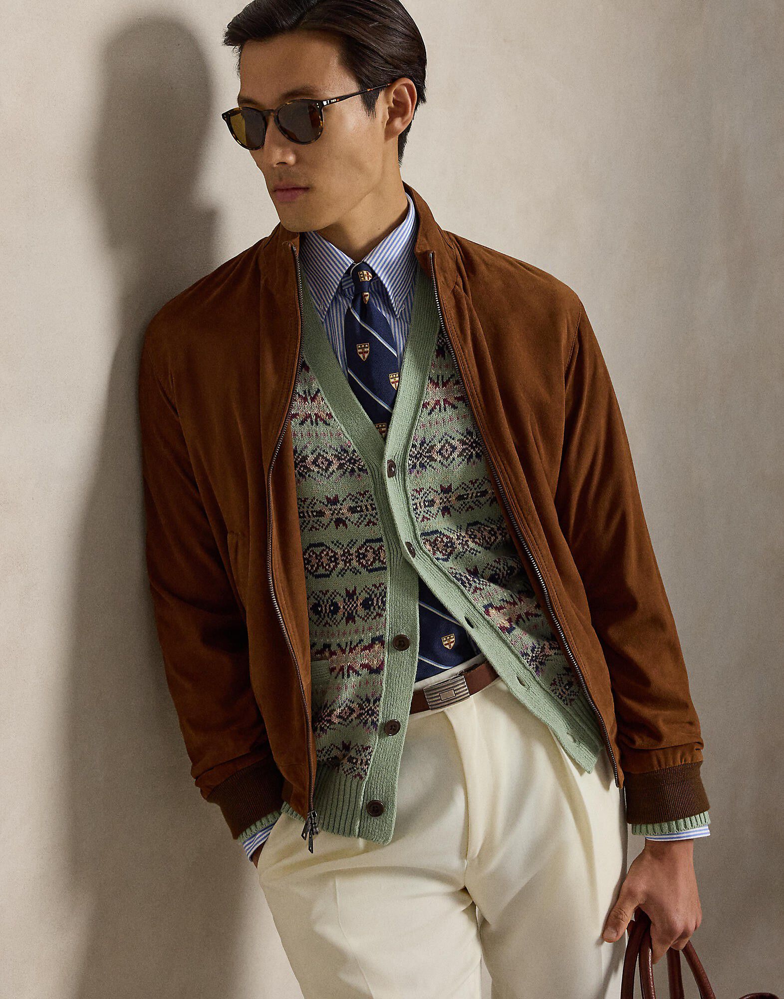 Fair Isle Linen-Cotton Cardigan