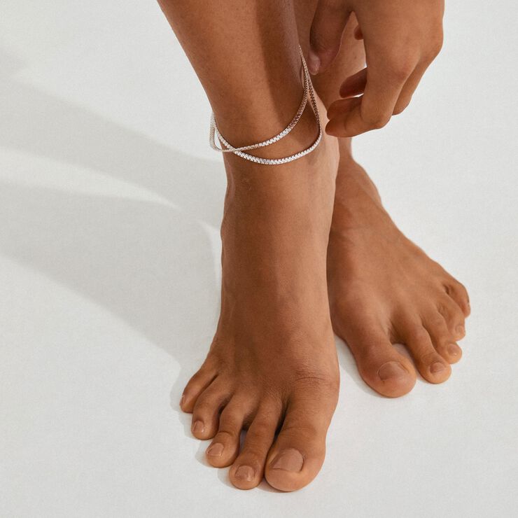 JELONA ankle chain silver-plated