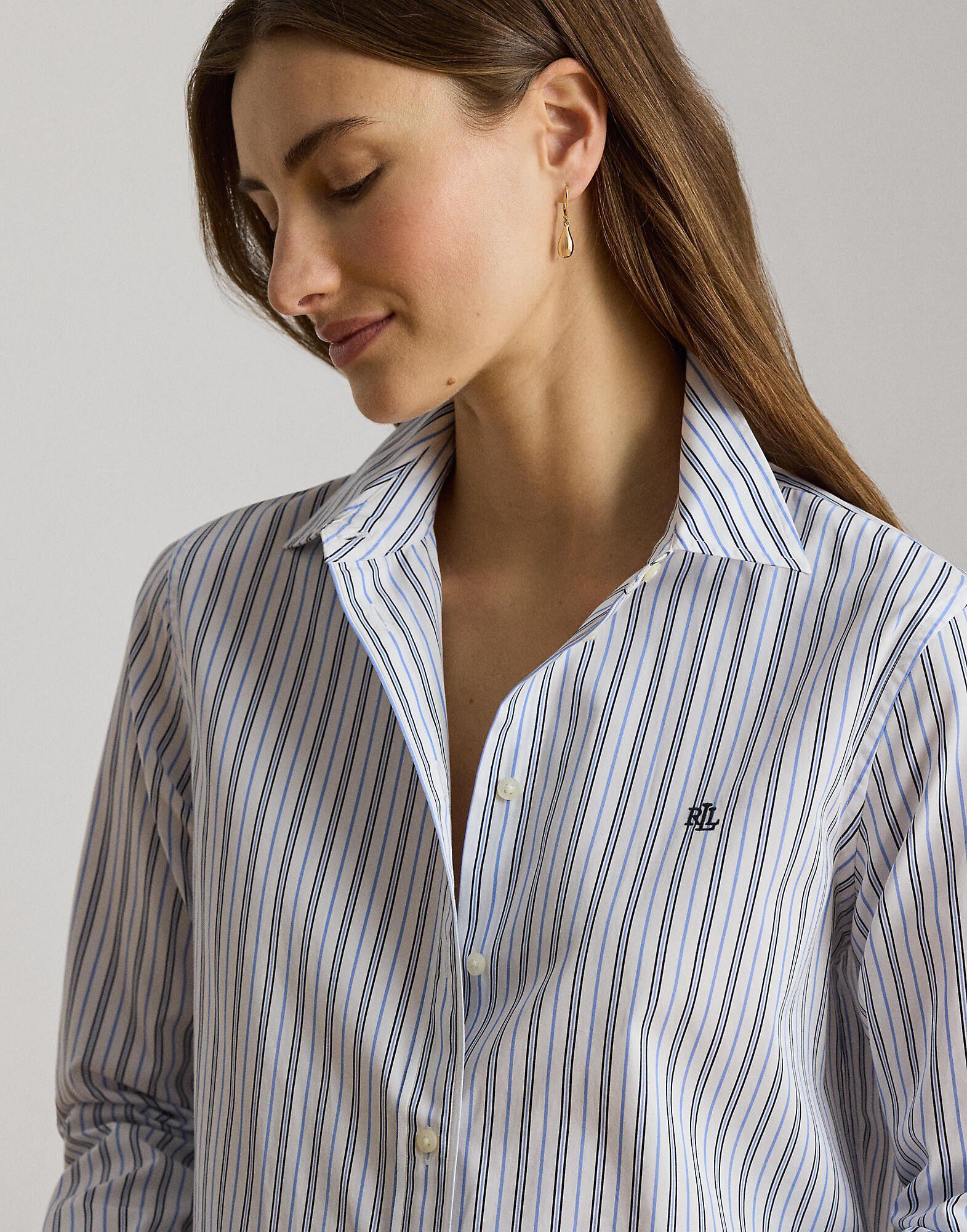 Classic Fit Striped Broadcloth Shirt