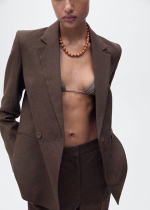 100% linen trousers