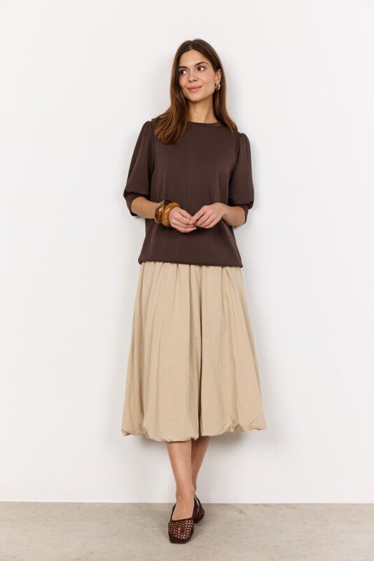 SC-BANU 83 Bluse M&oslash;rk brun