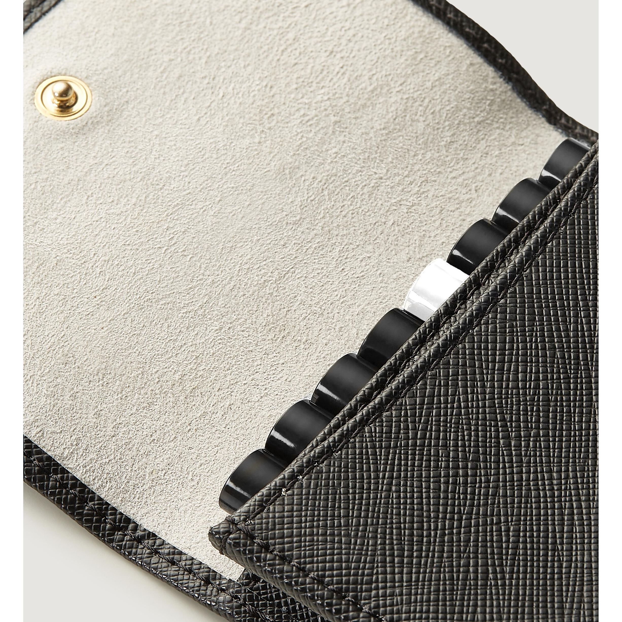 Men's Leather Sample Wallet Black EdP 13,6 ml