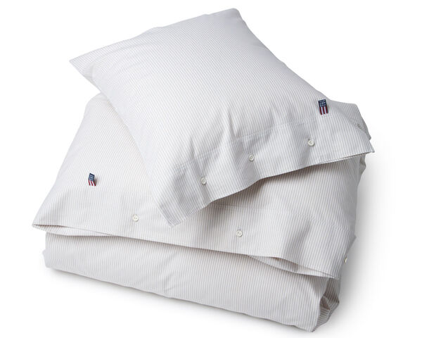 Pin Point Beige/White Duvet