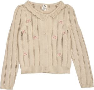 Bouquet Knit Pointelle Cardigan