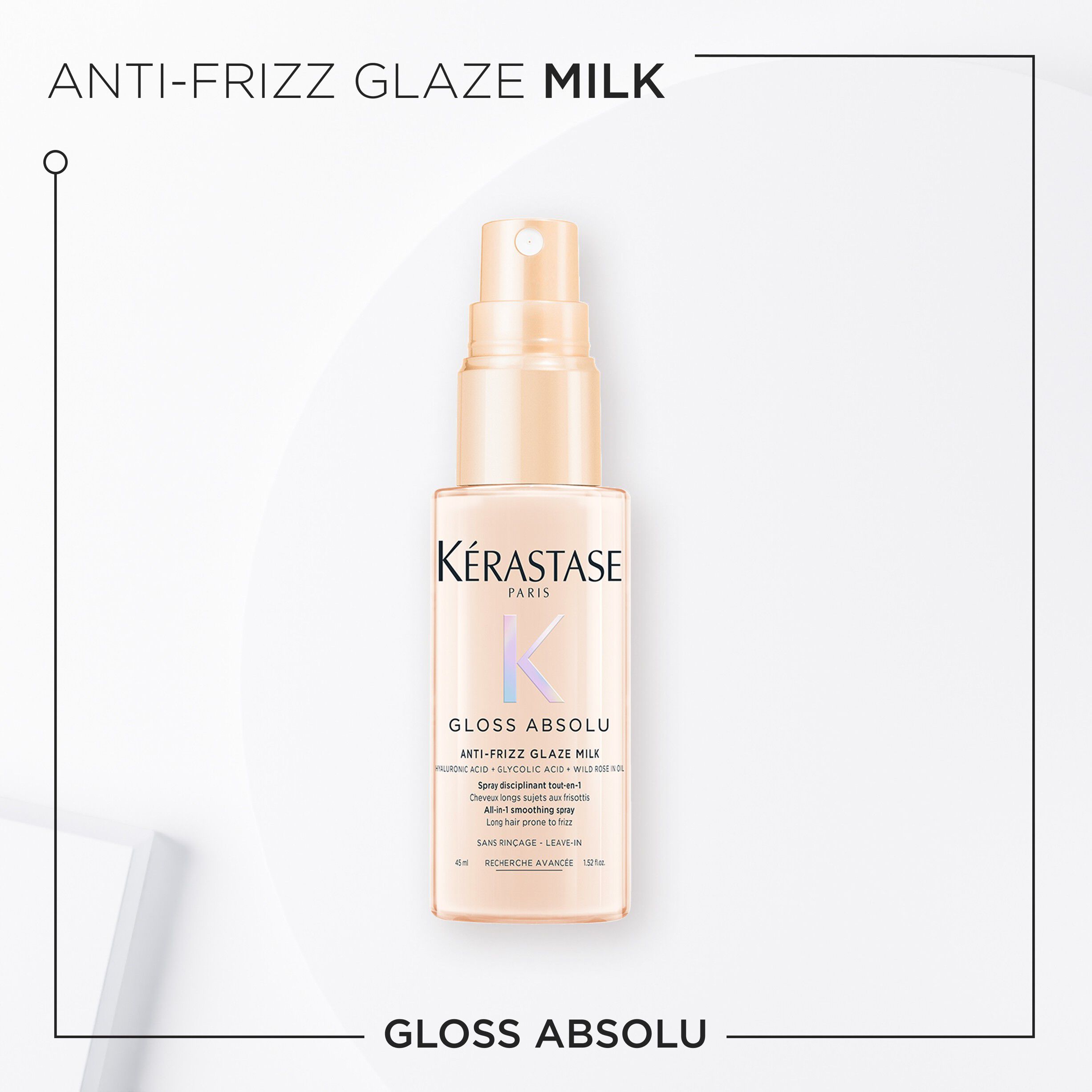 Gloss Absolu Anti-Frizz Glaze Milk Heat Protection Travel Size