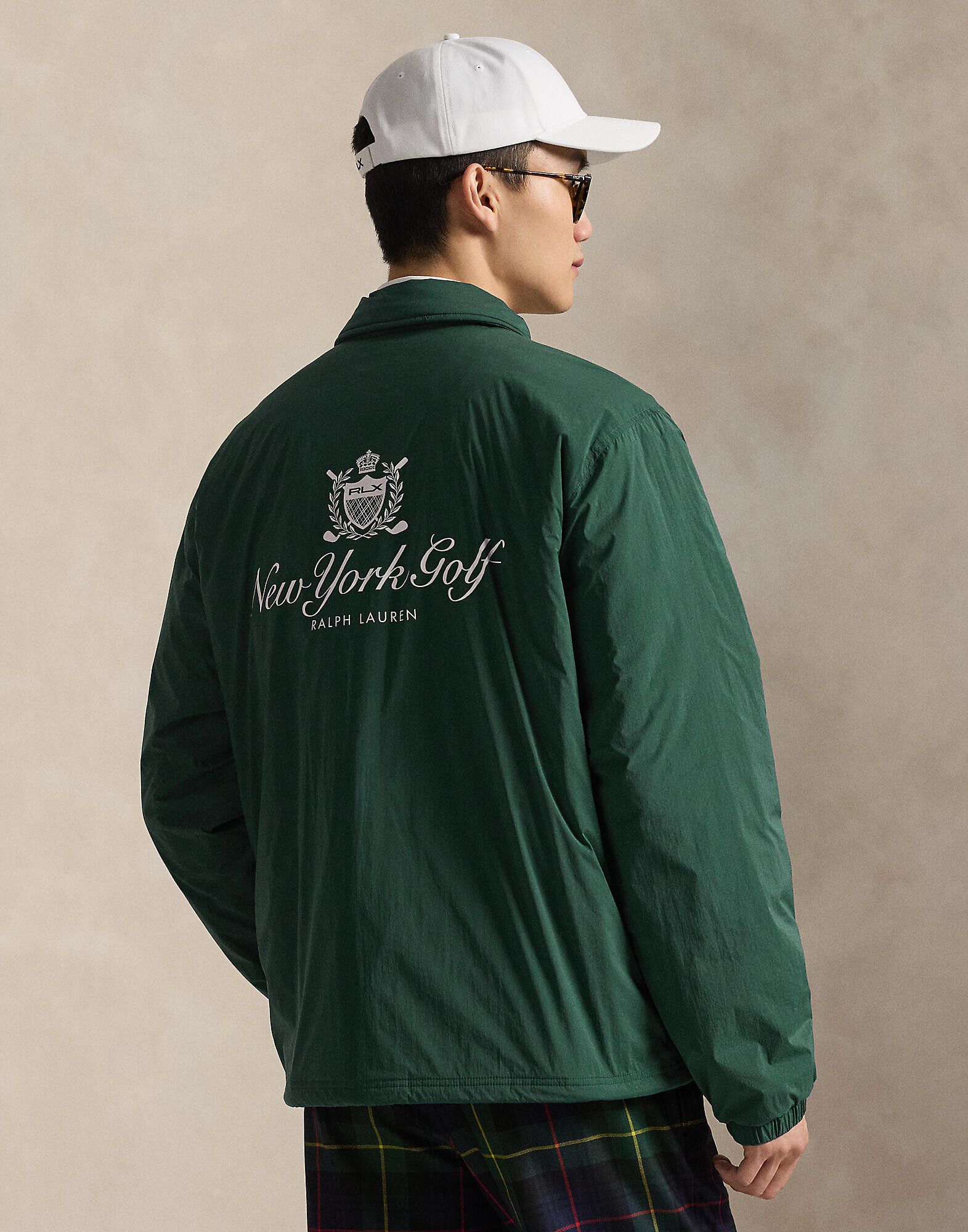 Crest-Print Coach&rsquo;s Jacket