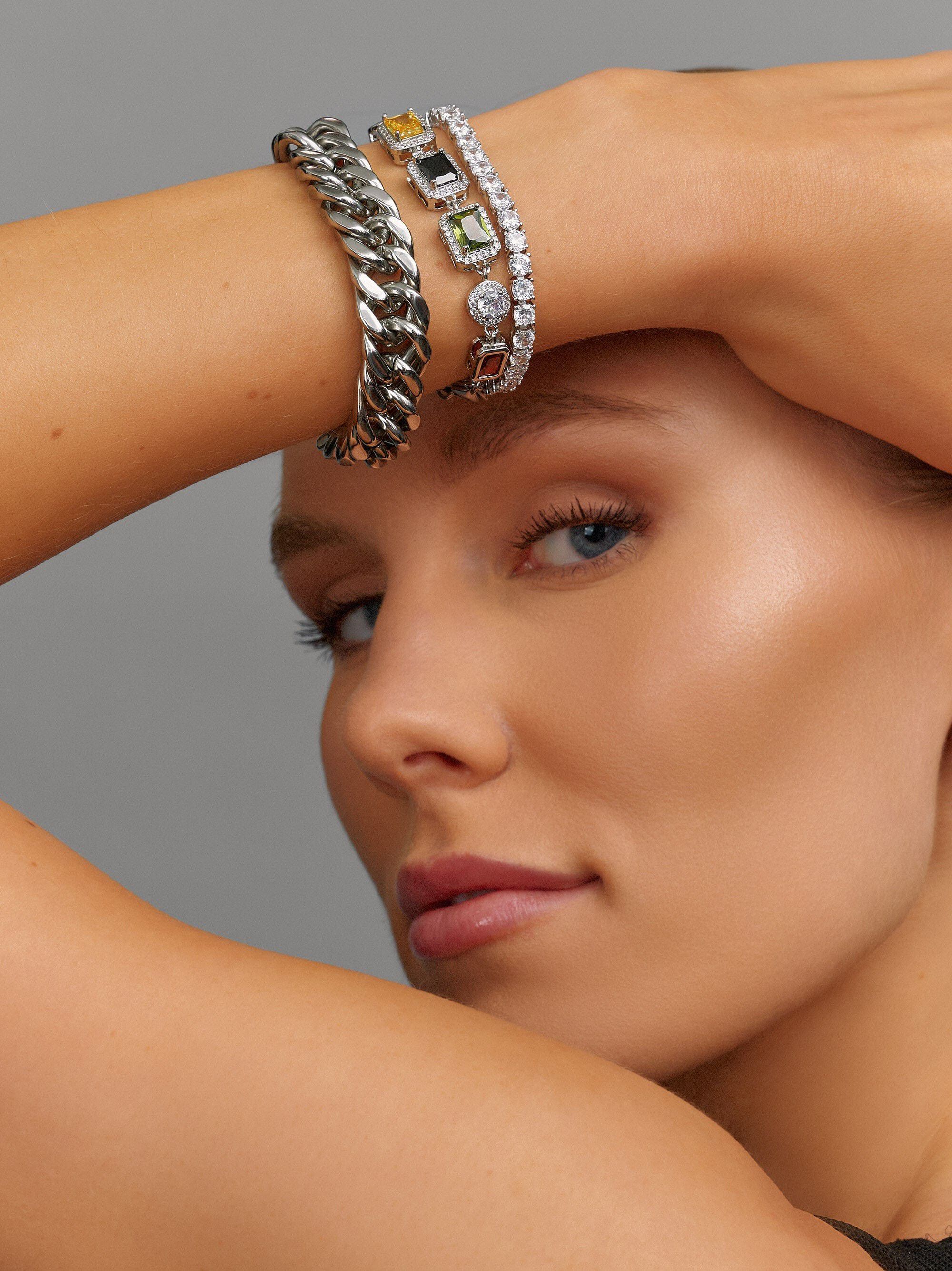 Gem Bracelet in Silver