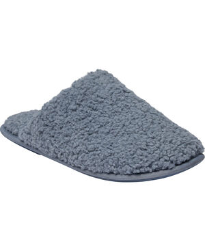 Slipper in Curly upper - Sky Blue