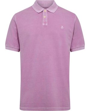 Poloshirt, short sleeve, rib detail